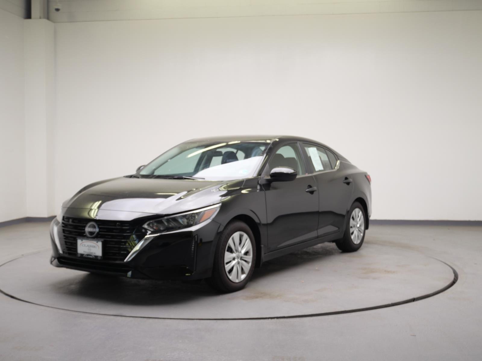 Super Black 2025 Nissan Sentra S FWD Sedan Front-Wheel Drive Continuously Variable Transmission