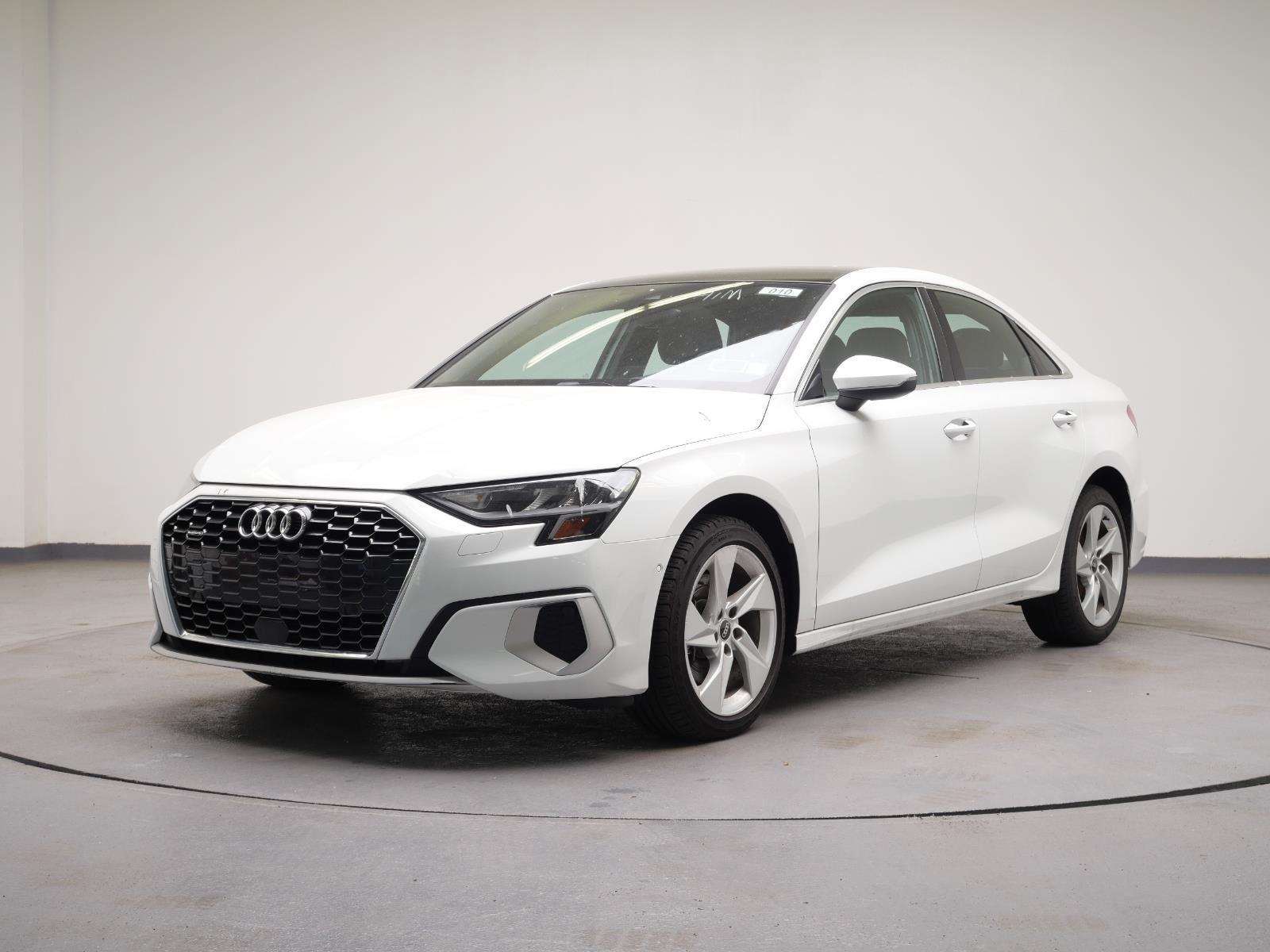 Ibis White 2022 Audi A3 40 TFSI quattro Premium AWD Sedan All-Wheel Drive Automatic