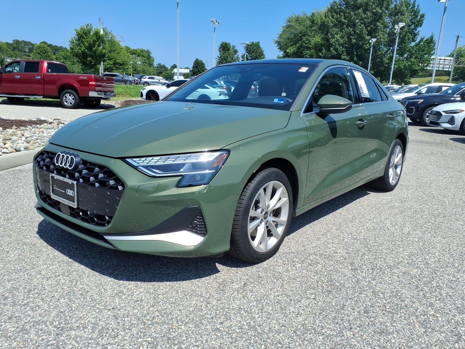 District Green Metallic 2025 Audi A3 Sedan All-Wheel Drive Automatic
