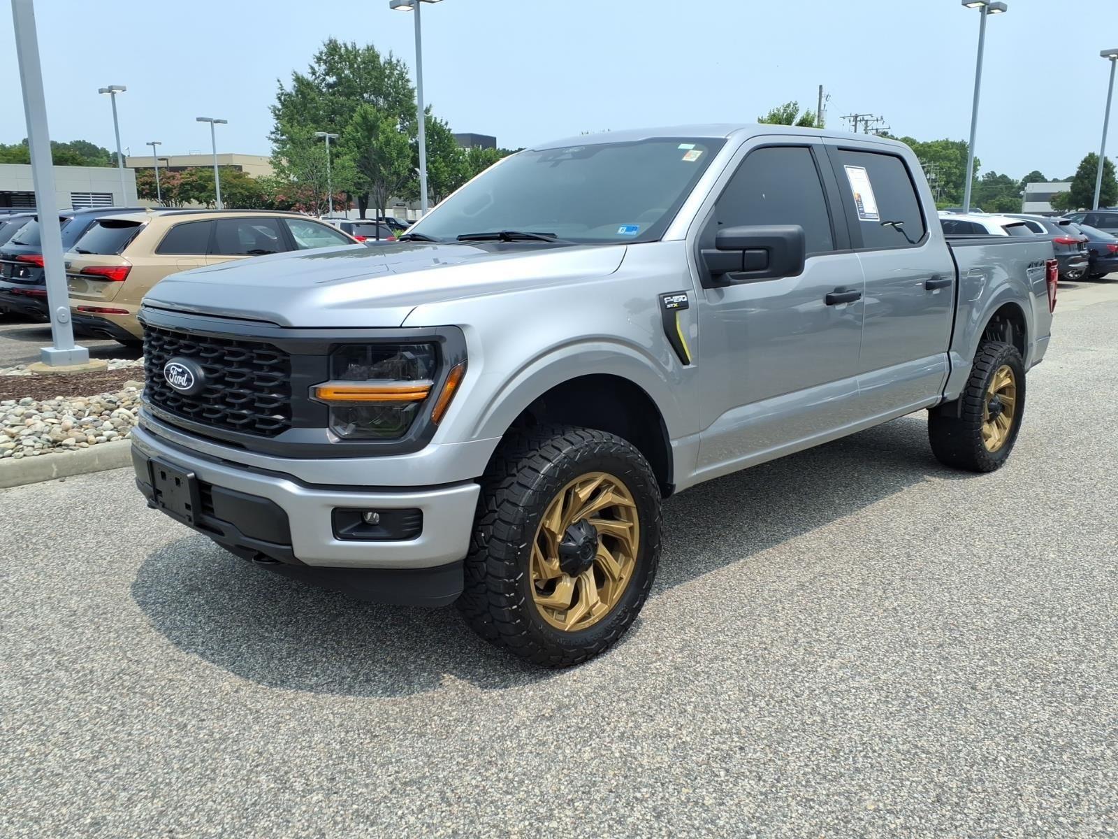 Iconic Silver Metallic 2024 Ford F-150 Pickup Truck Four-Wheel Drive Automatic