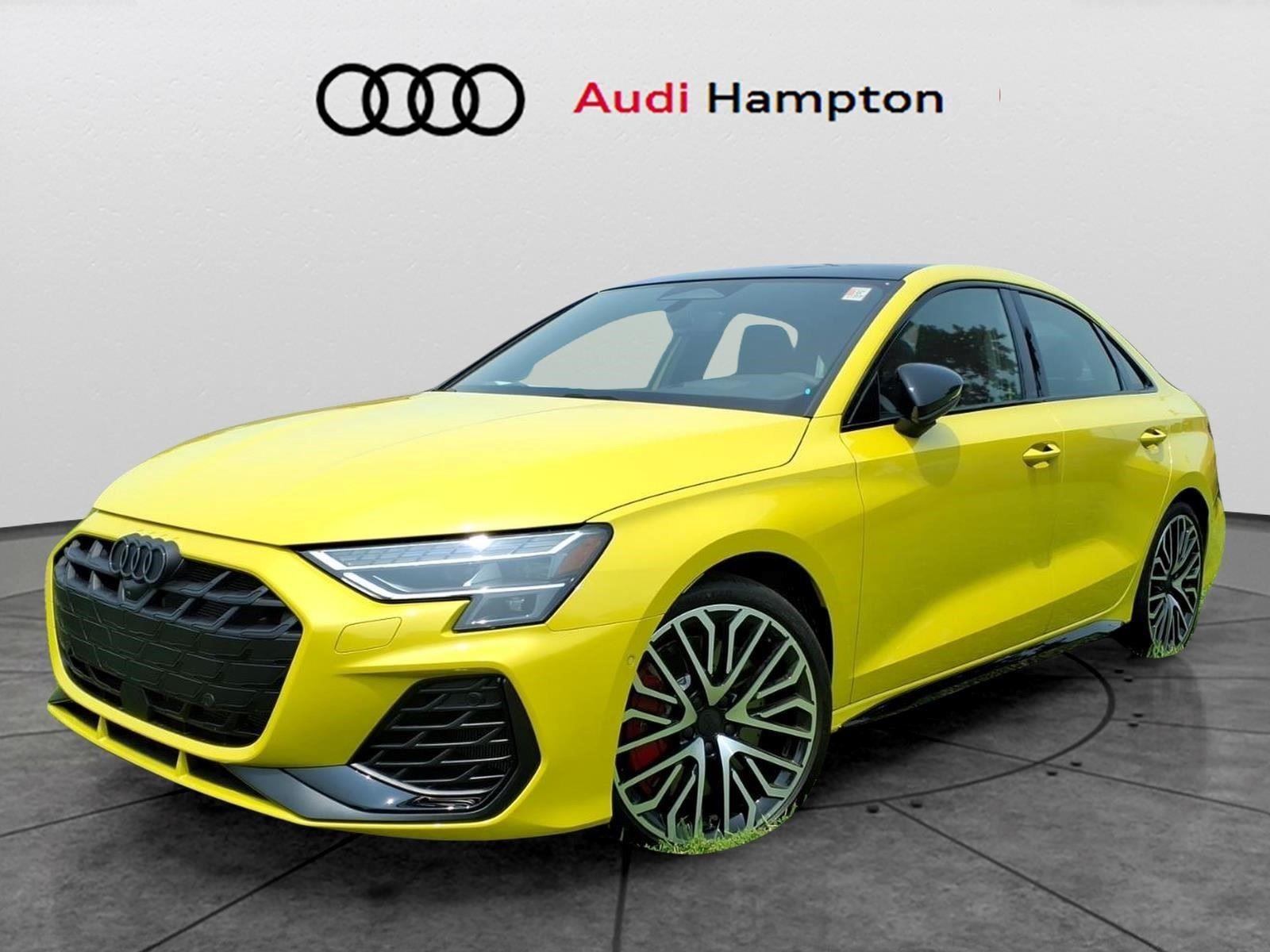 Python Yellow Metallic 2026 Audi S3 Sedan All-Wheel Drive Automatic