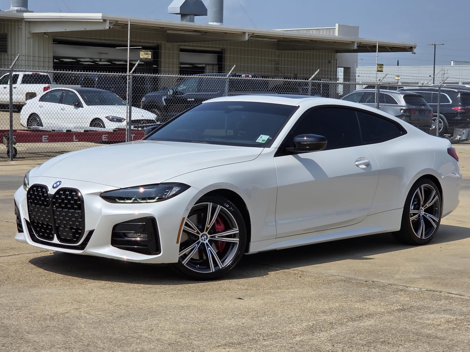 Mineral White Metallic 2024 BMW 4 Series Coupe Rear-Wheel Drive Automatic
