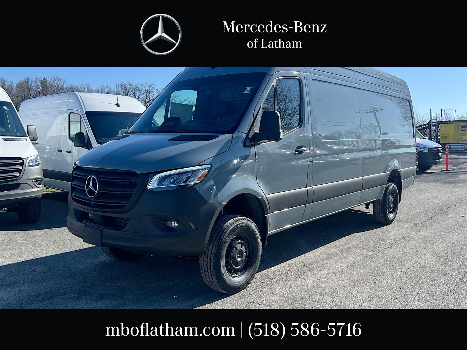 Brilliant Blue 2026 Mercedes-Benz Sprinter Cargo 2500 170 High Roof AWD Van All-Wheel Drive Automatic