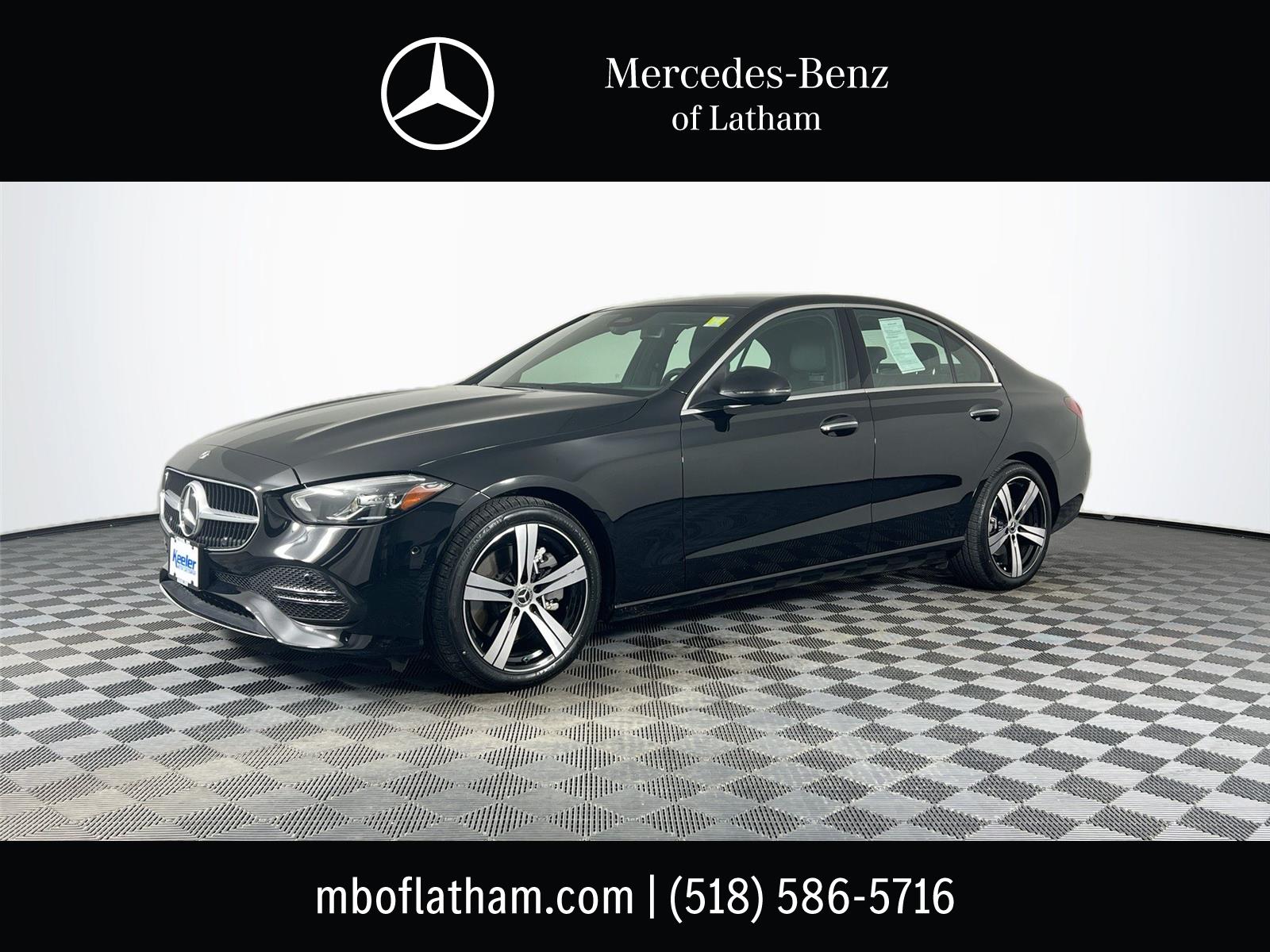 Black 2025 Mercedes-Benz C-Class Sedan All-Wheel Drive Automatic
