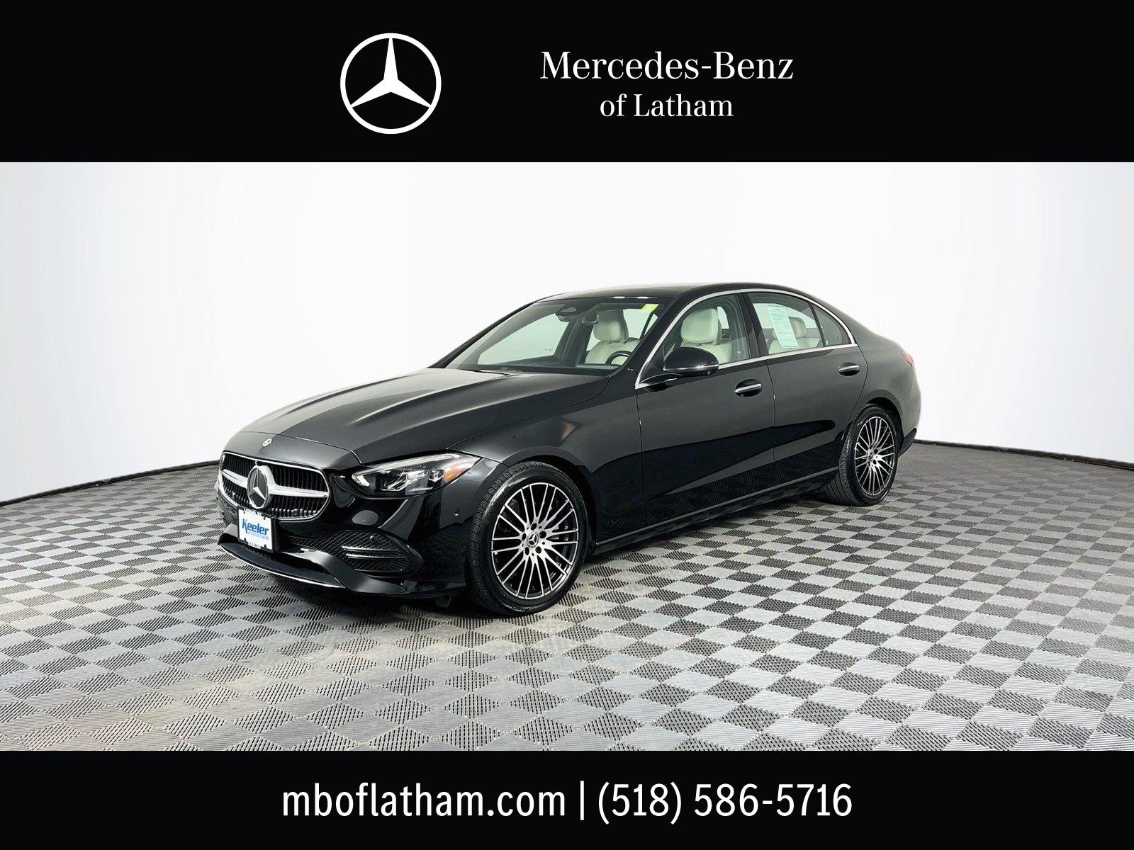 Black 2023 Mercedes-Benz C-Class Sedan All-Wheel Drive Automatic