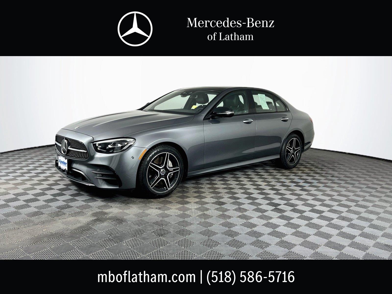 Gray (Selenite Grey Metallic) 2023 Mercedes-Benz E-Class Sedan All-Wheel Drive Automatic