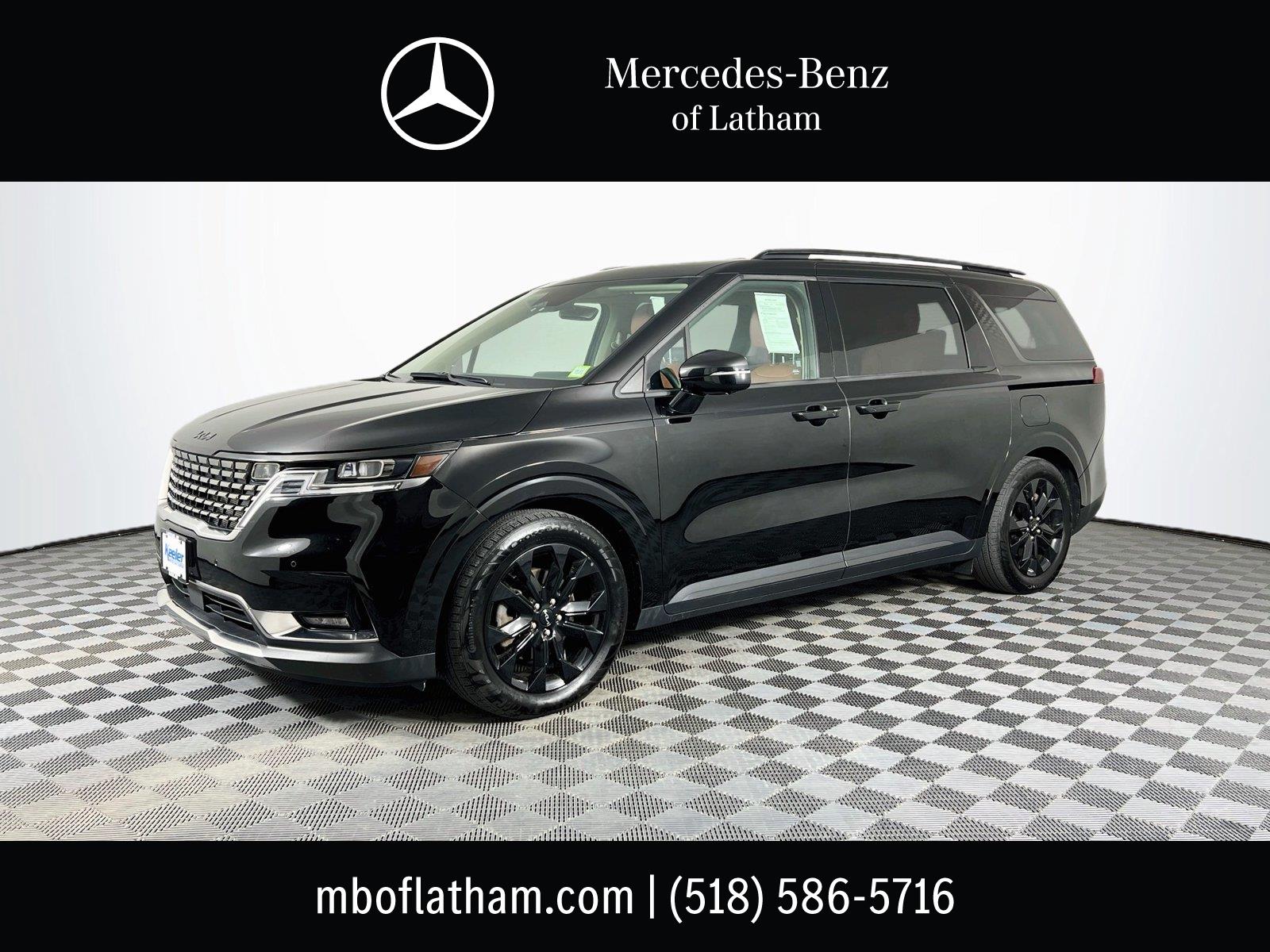 Aurora Black Pearl 2024 Kia Carnival Minivan Front-Wheel Drive Automatic