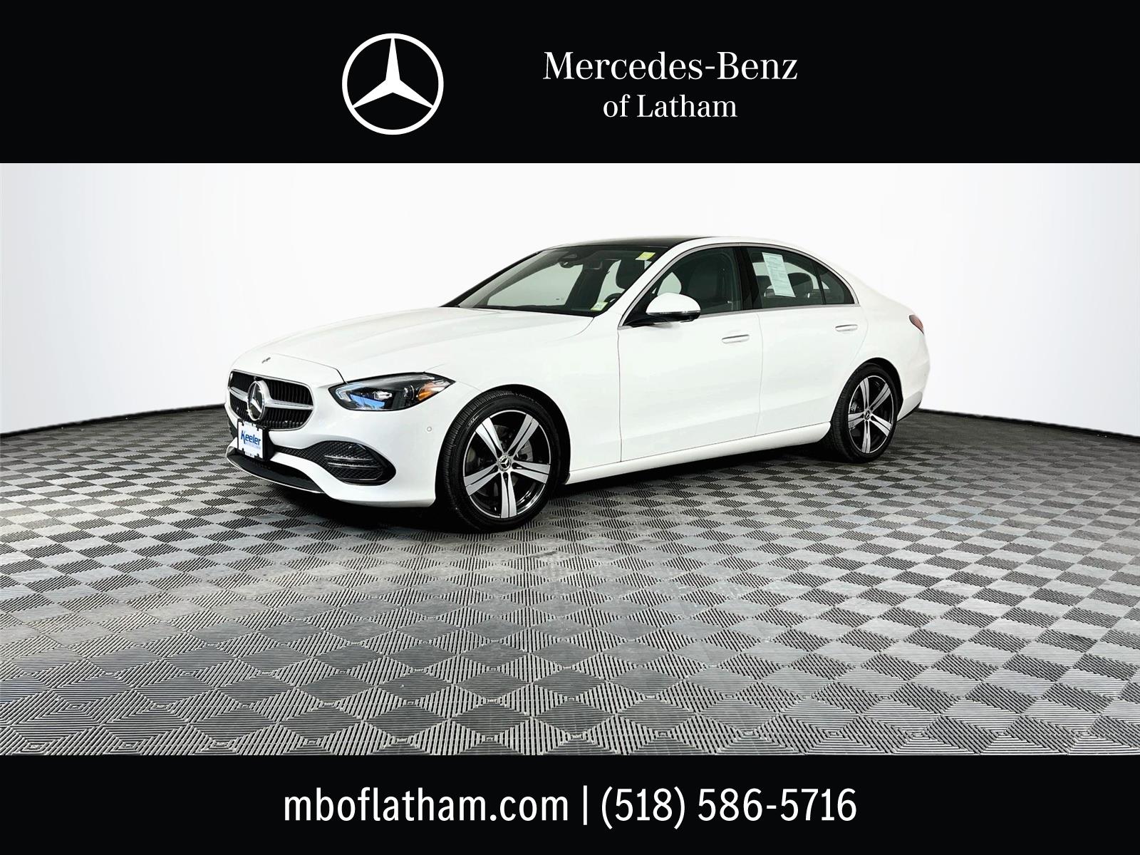 Polar White 2024 Mercedes-Benz C-Class Sedan All-Wheel Drive Automatic