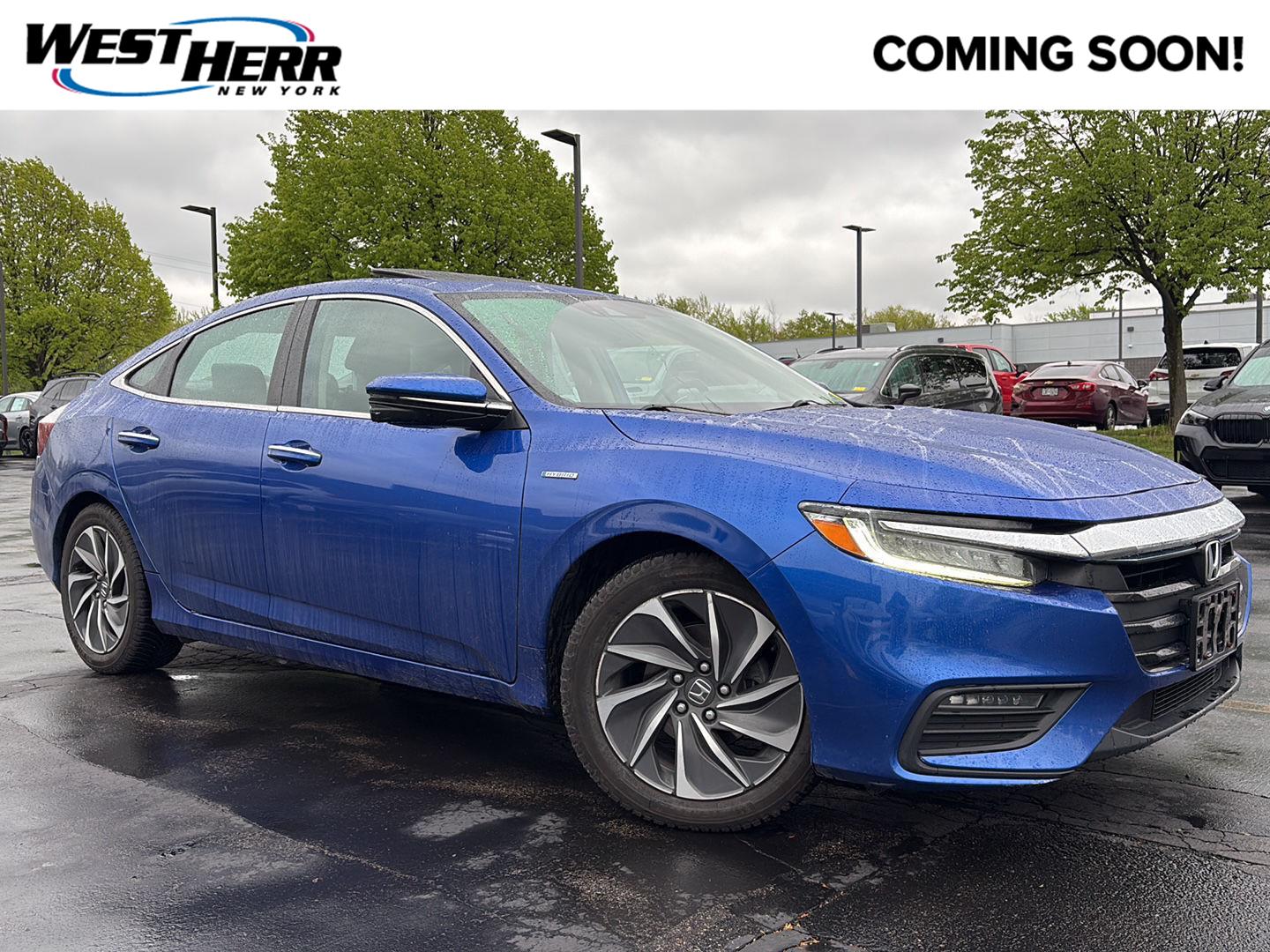Aegean Blue Metallic 2019 Honda Insight Touring Sedan FWD Sedan Front-Wheel Drive 1-Speed Dual Clutch