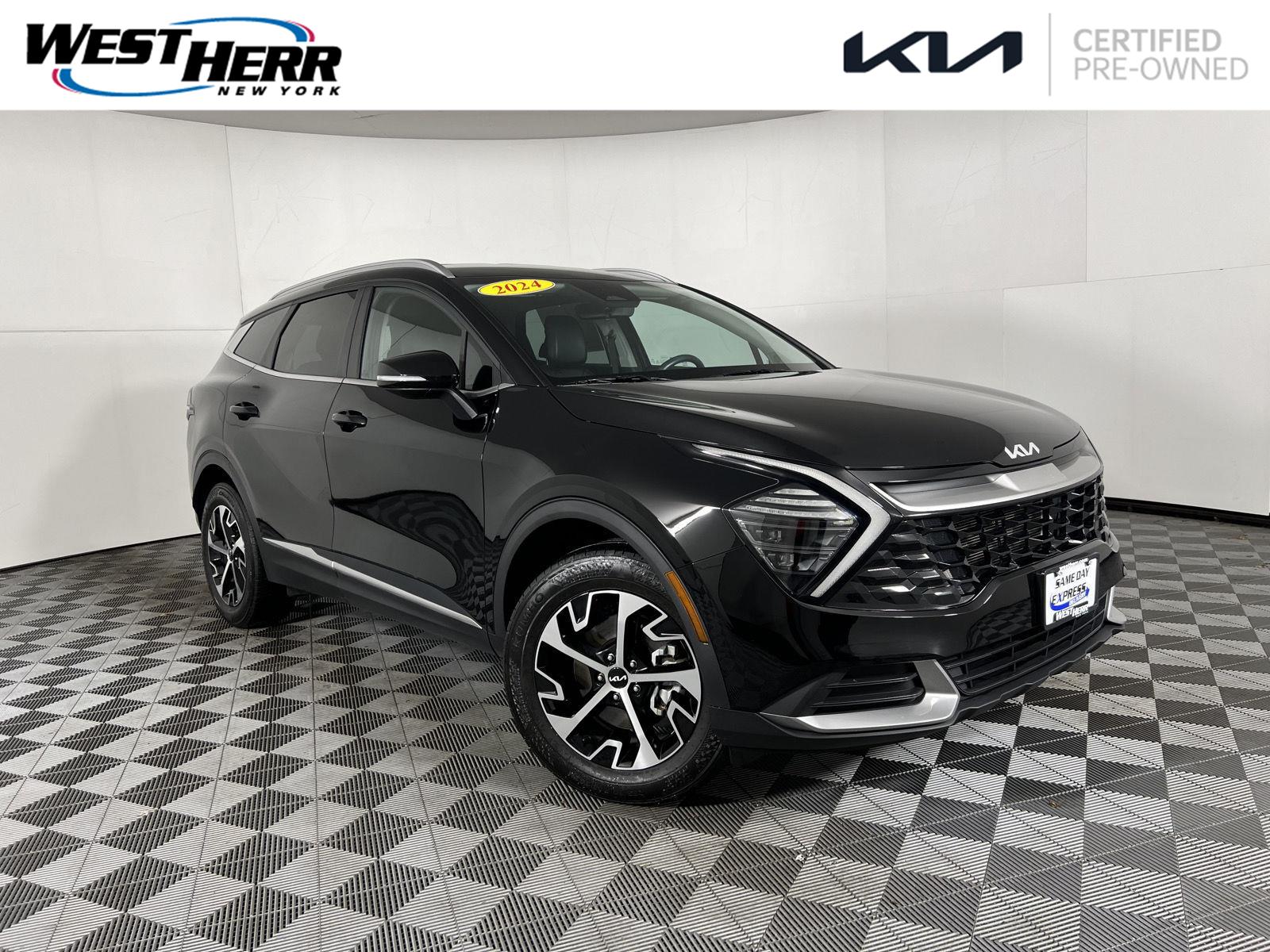 Ebony Black 2024 Kia Sportage SUV / Crossover All-Wheel Drive Automatic