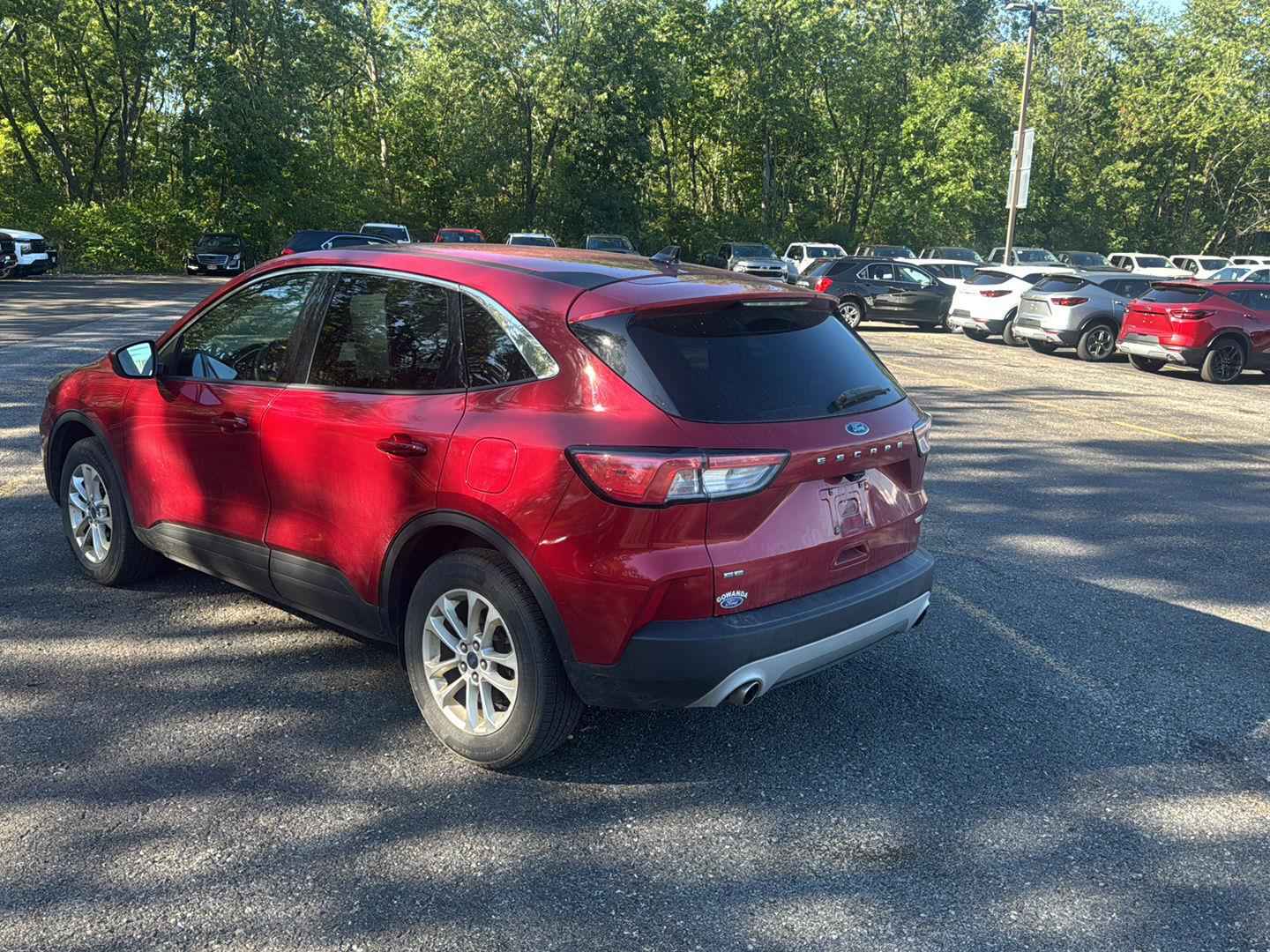 Used 2020 Rapid Red Metallic Tinted Clearcoat Ford SE image 7