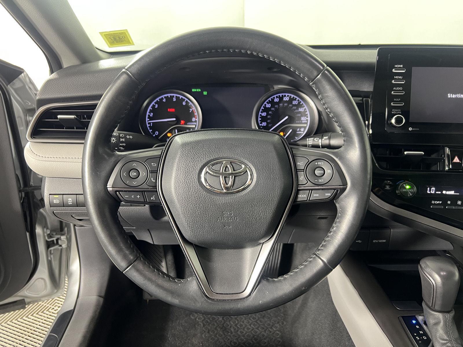 Used 2022 Celestial Silver Metallic Toyota SE image 2