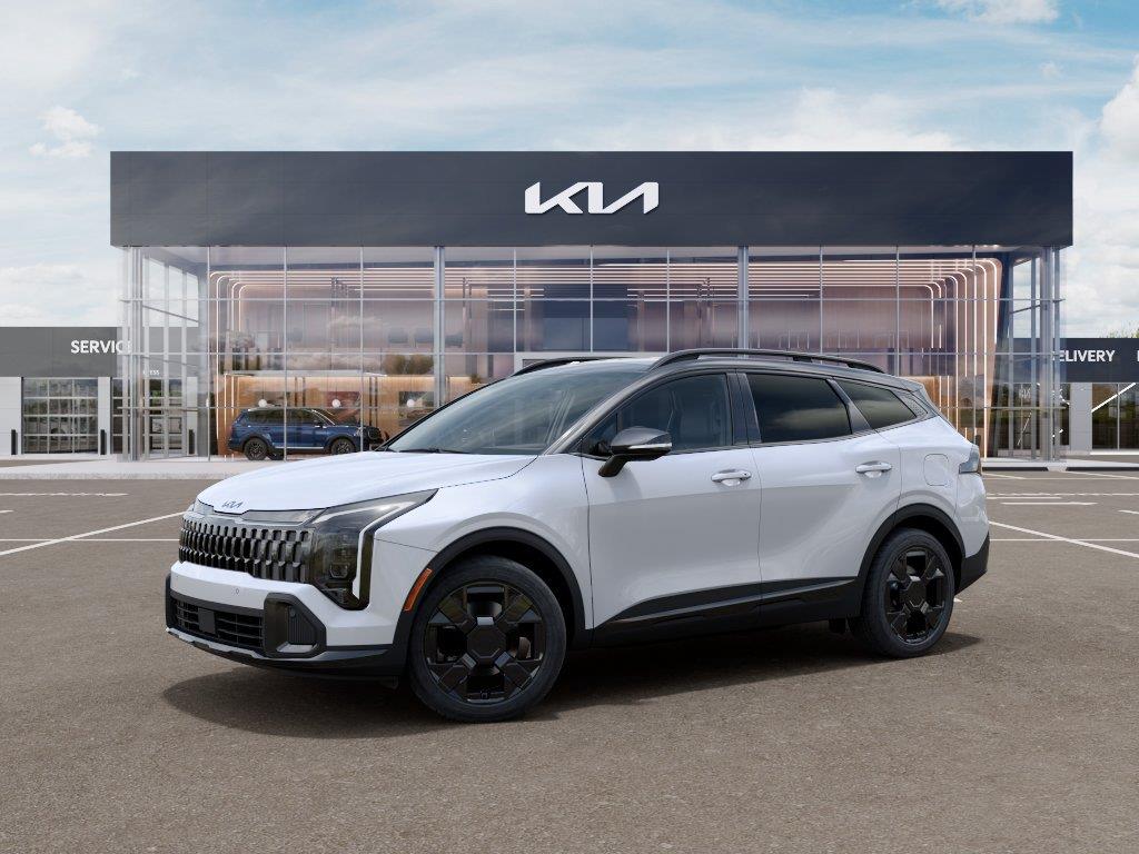 New 2027 Glacial White Pearl/Ebony Black Roof Kia X-Line image 3