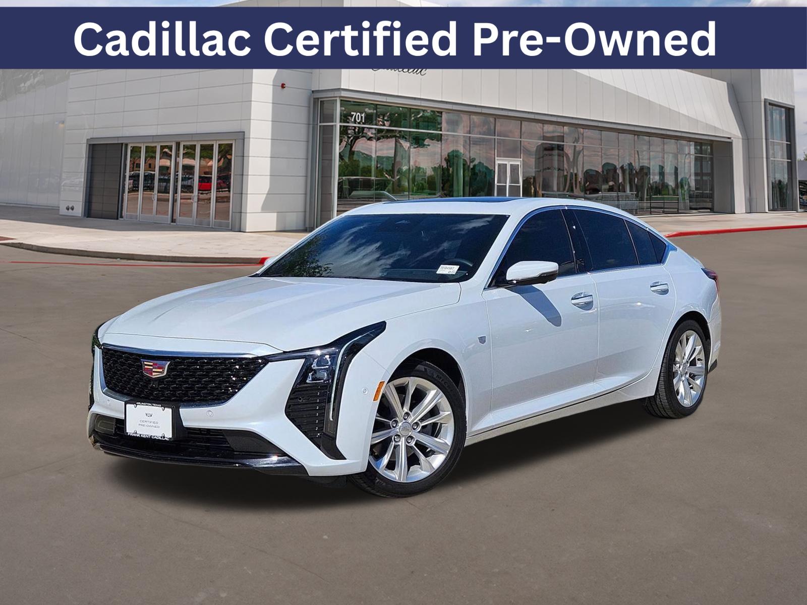 Vibrant White Tricoat 2026 Cadillac CT5 Premium Luxury RWD Sedan Rear-Wheel Drive Automatic