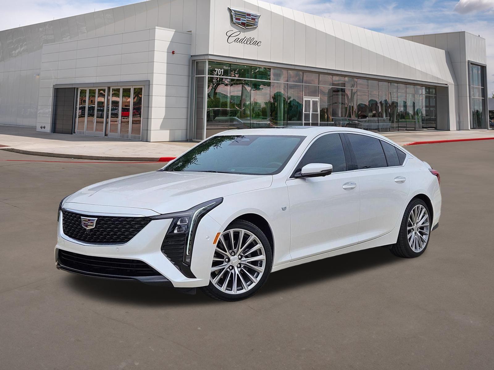 Crystal White Tricoat 2025 Cadillac CT5 Premium Luxury RWD Sedan Rear-Wheel Drive Automatic