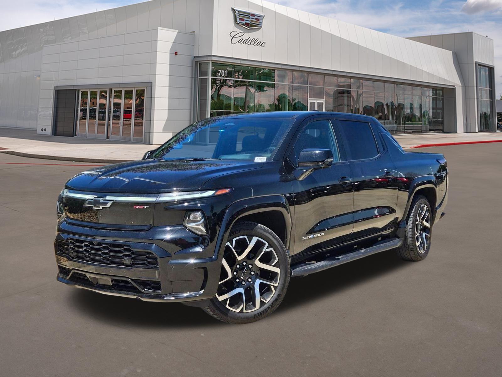 Black 2024 Chevrolet Silverado EV RST e4WD Pickup Truck All-Wheel Drive Automatic