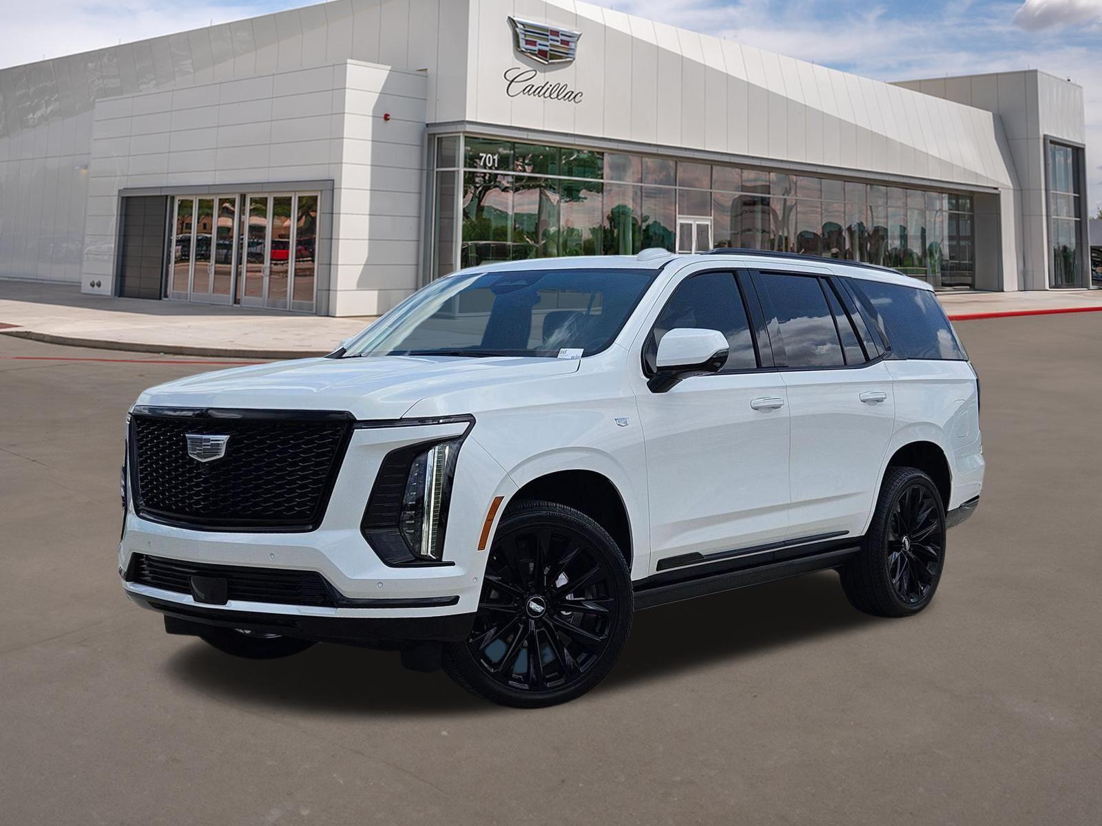 Crystal White Tricoat 2025 Cadillac Escalade SUV / Crossover Four-Wheel Drive Automatic