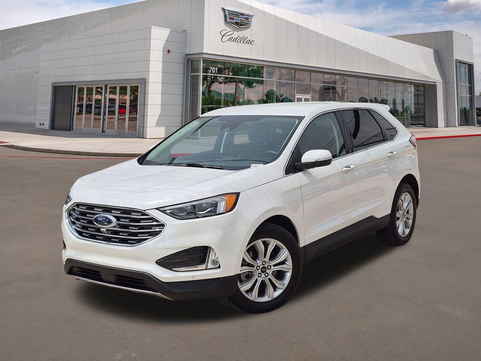Star White Metallic Tri-Coat 2024 Ford Edge SUV / Crossover All-Wheel Drive 8-Speed Automatic