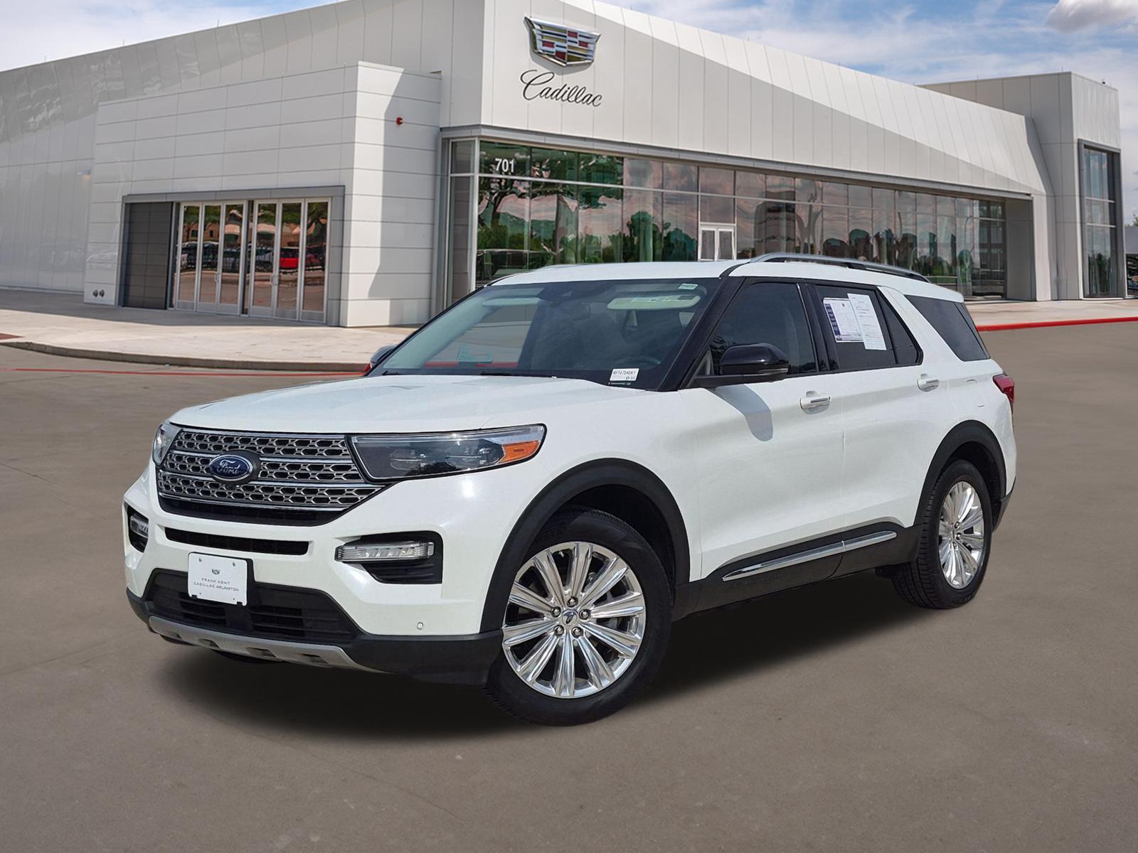 Star White Metallic Tri-Coat 2020 Ford Explorer SUV / Crossover Rear-Wheel Drive Automatic