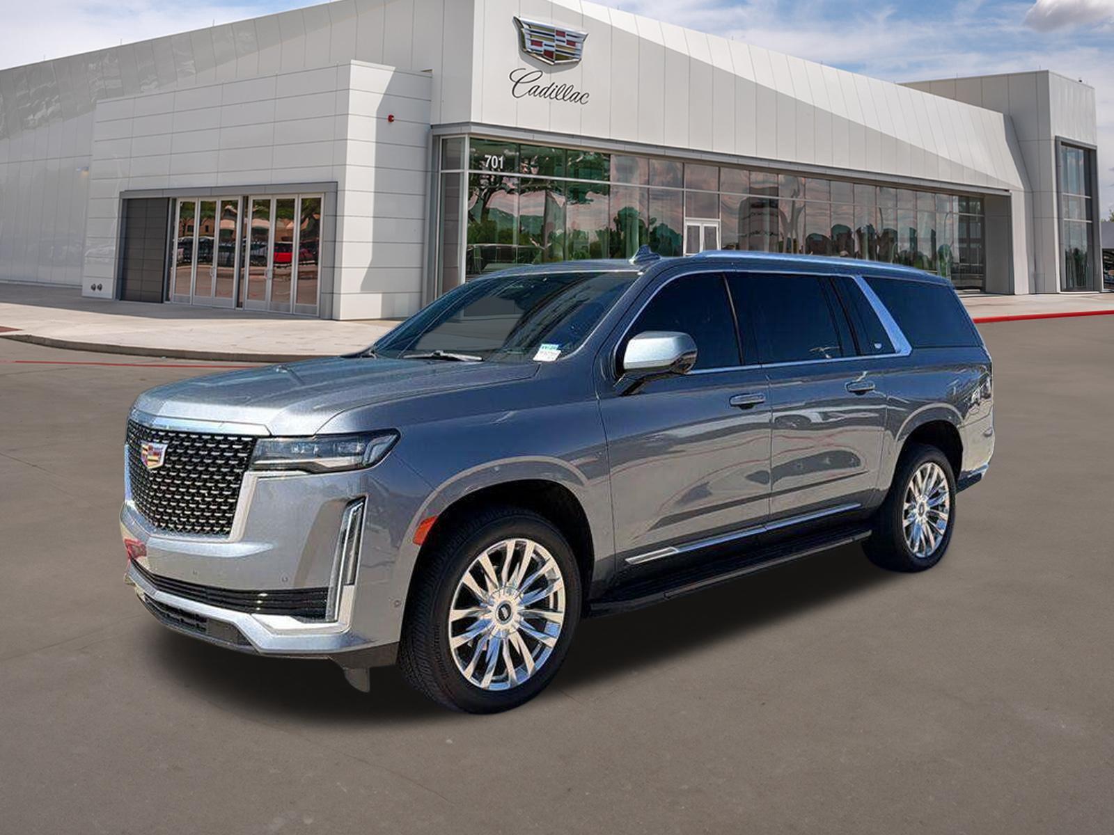 Gray (Satin Steel Metallic) 2022 Cadillac Escalade ESV SUV / Crossover Four-Wheel Drive Automatic