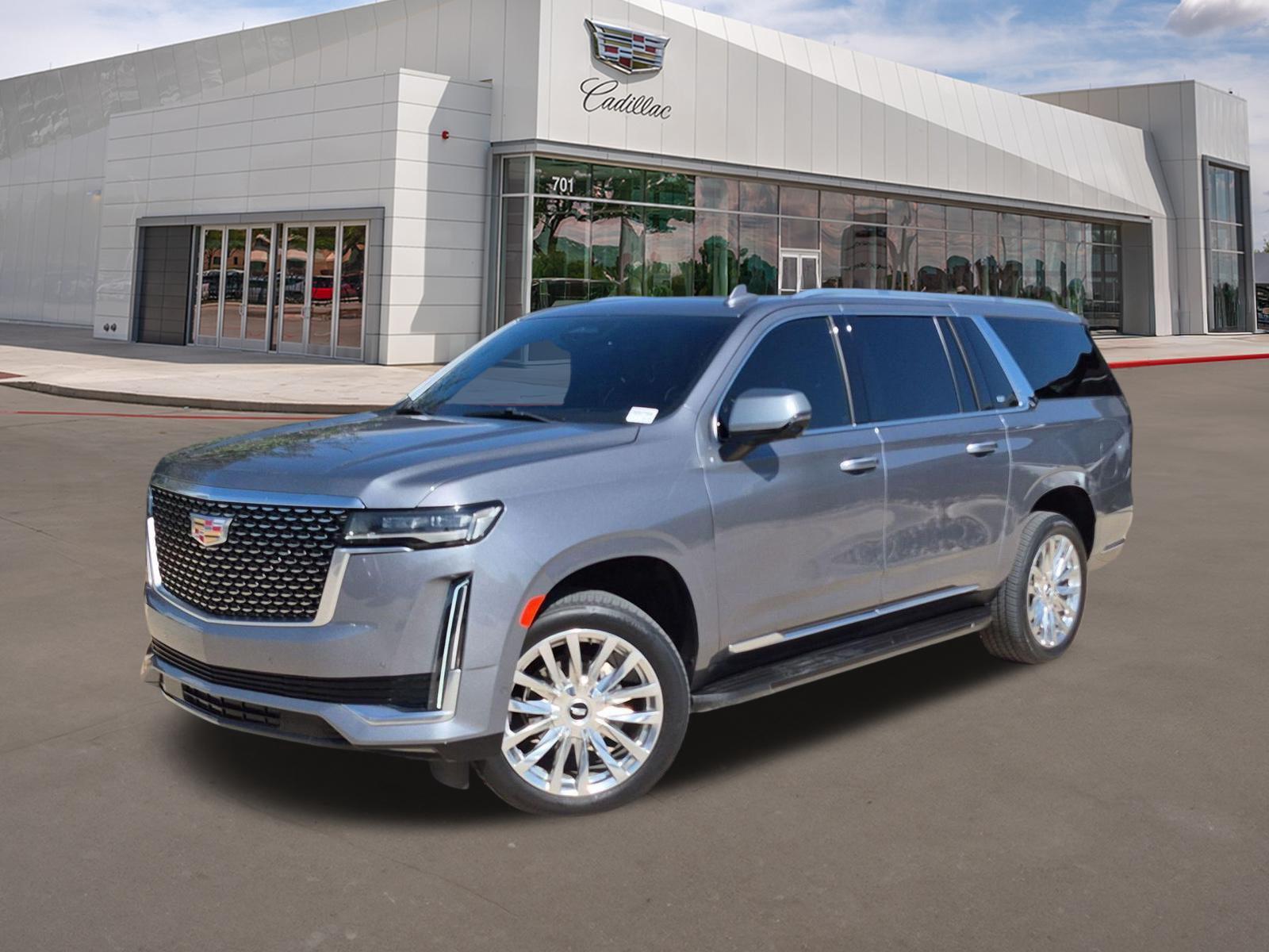 Gray (Satin Steel Metallic) 2022 Cadillac Escalade ESV SUV / Crossover Four-Wheel Drive Automatic