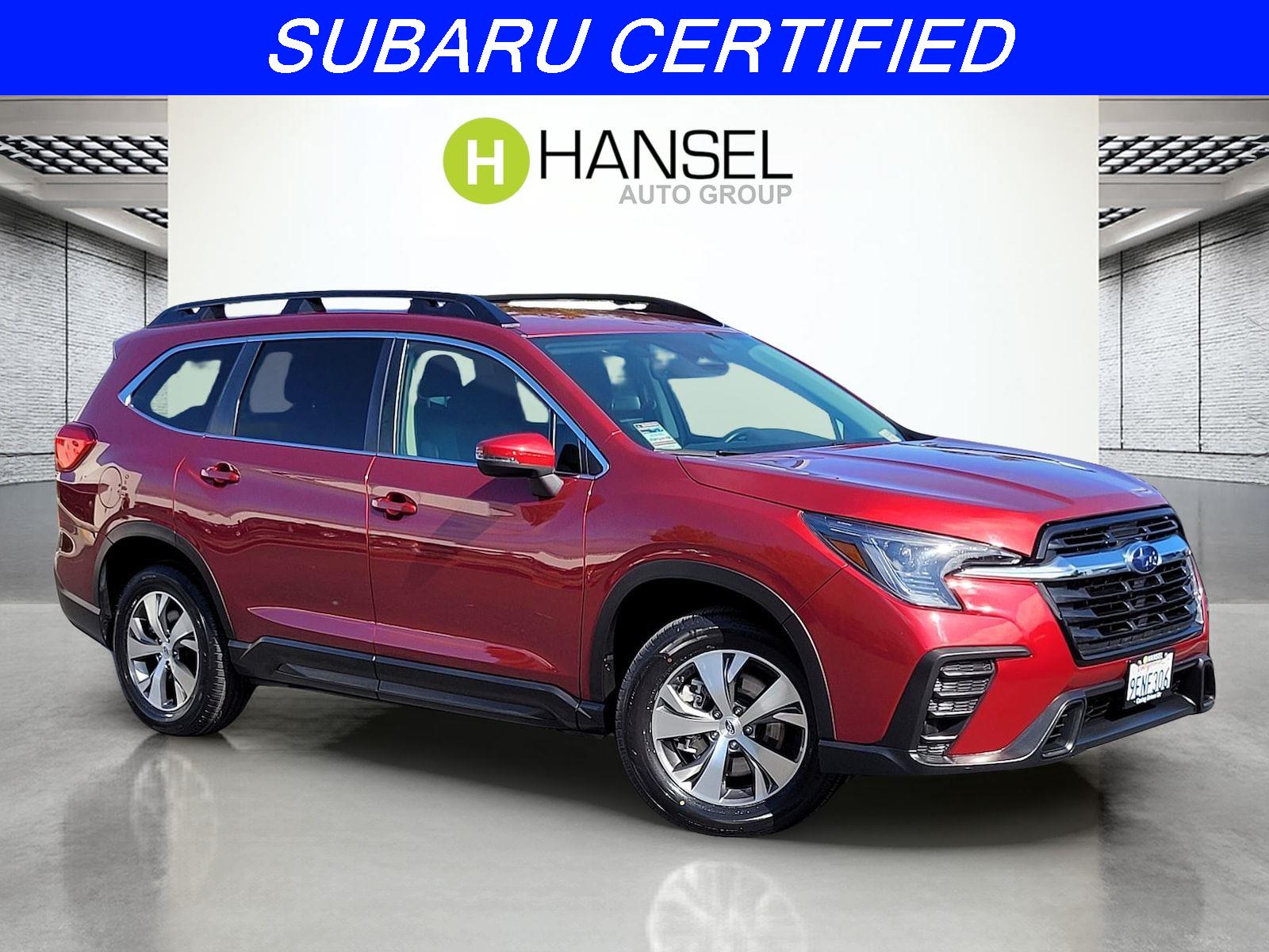 Crimson Red Pearl 2023 Subaru Ascent Premium 8-Passenger AWD SUV / Crossover All-Wheel Drive Continuously Variable Transmission