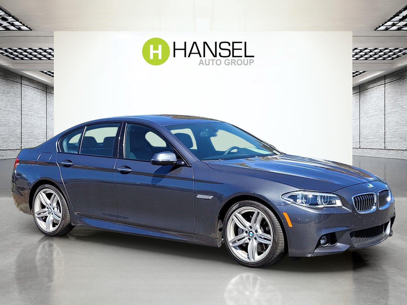 Mineral Gray Metallic 2016 BMW 5 Series Sedan Rear-Wheel Drive Automatic
