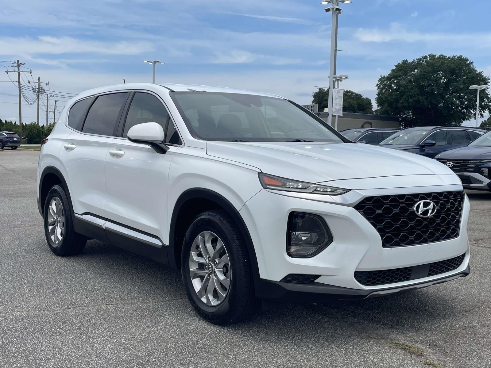 Quartz White 2019 Hyundai Santa Fe 2.4L SE FWD SUV / Crossover Front-Wheel Drive Automatic