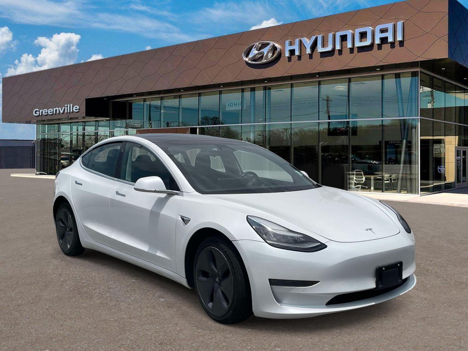 Pearl White Multi-Coat 2019 Tesla Model 3 Sedan All-Wheel Drive Automatic