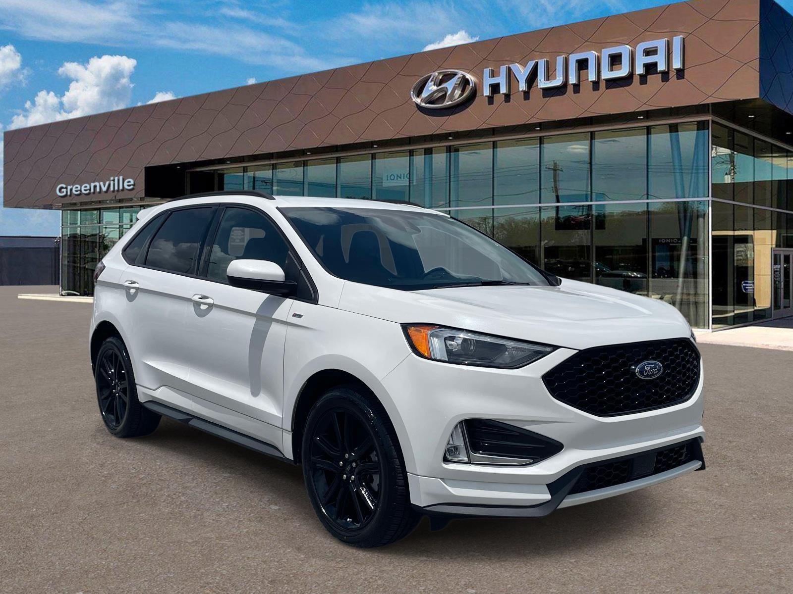 Star White Metallic Tri-Coat 2022 Ford Edge SUV / Crossover All-Wheel Drive 8-Speed Automatic