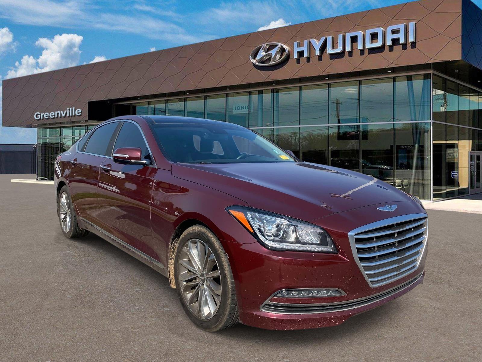 Pamplona Red 2016 Hyundai Genesis Sedan Rear-Wheel Drive Automatic