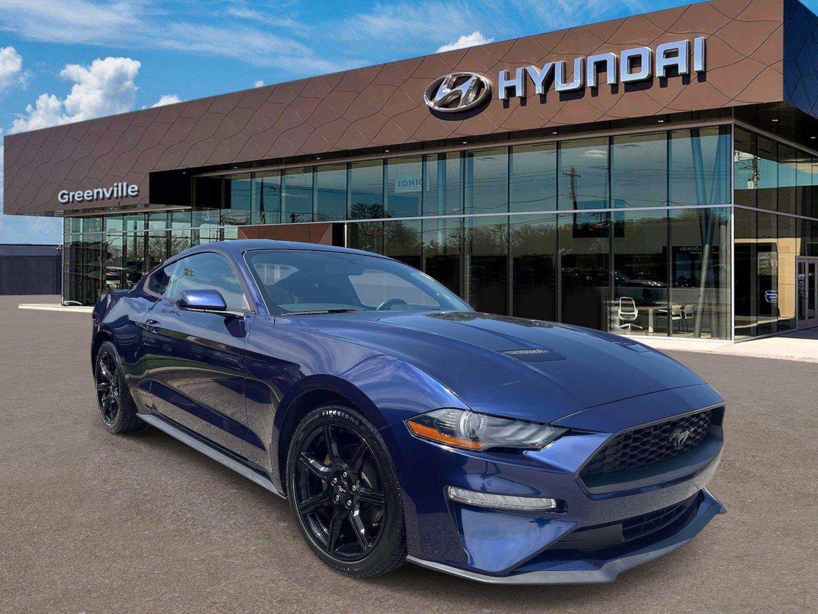 Kona Blue 2018 Ford Mustang Coupe Rear-Wheel Drive 6-Speed Manual