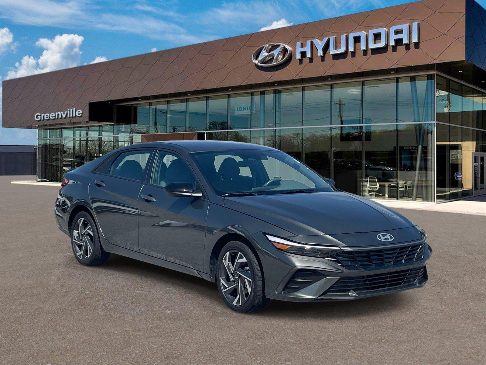 Amazon Gray 2025 Hyundai Elantra Hybrid Sedan Front-Wheel Drive Automatic