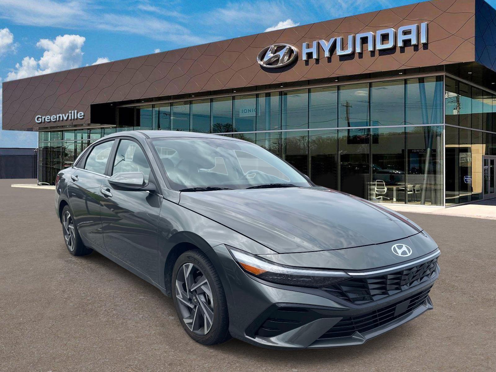 Amazon Gray 2025 Hyundai Elantra Hybrid Sedan Front-Wheel Drive Automatic