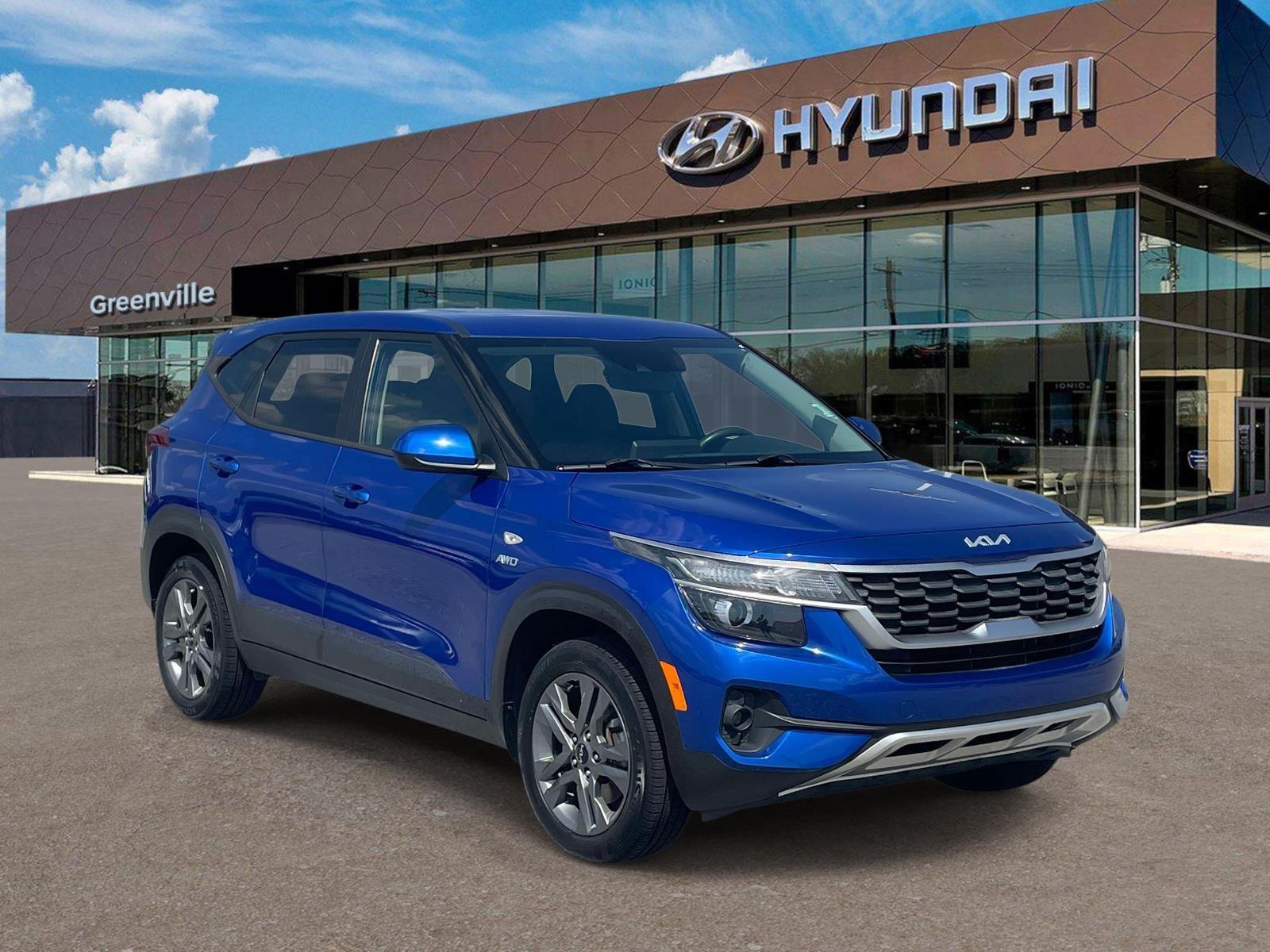 Neptune Blue 2022 Kia Seltos SUV / Crossover All-Wheel Drive Continuously Variable Transmission