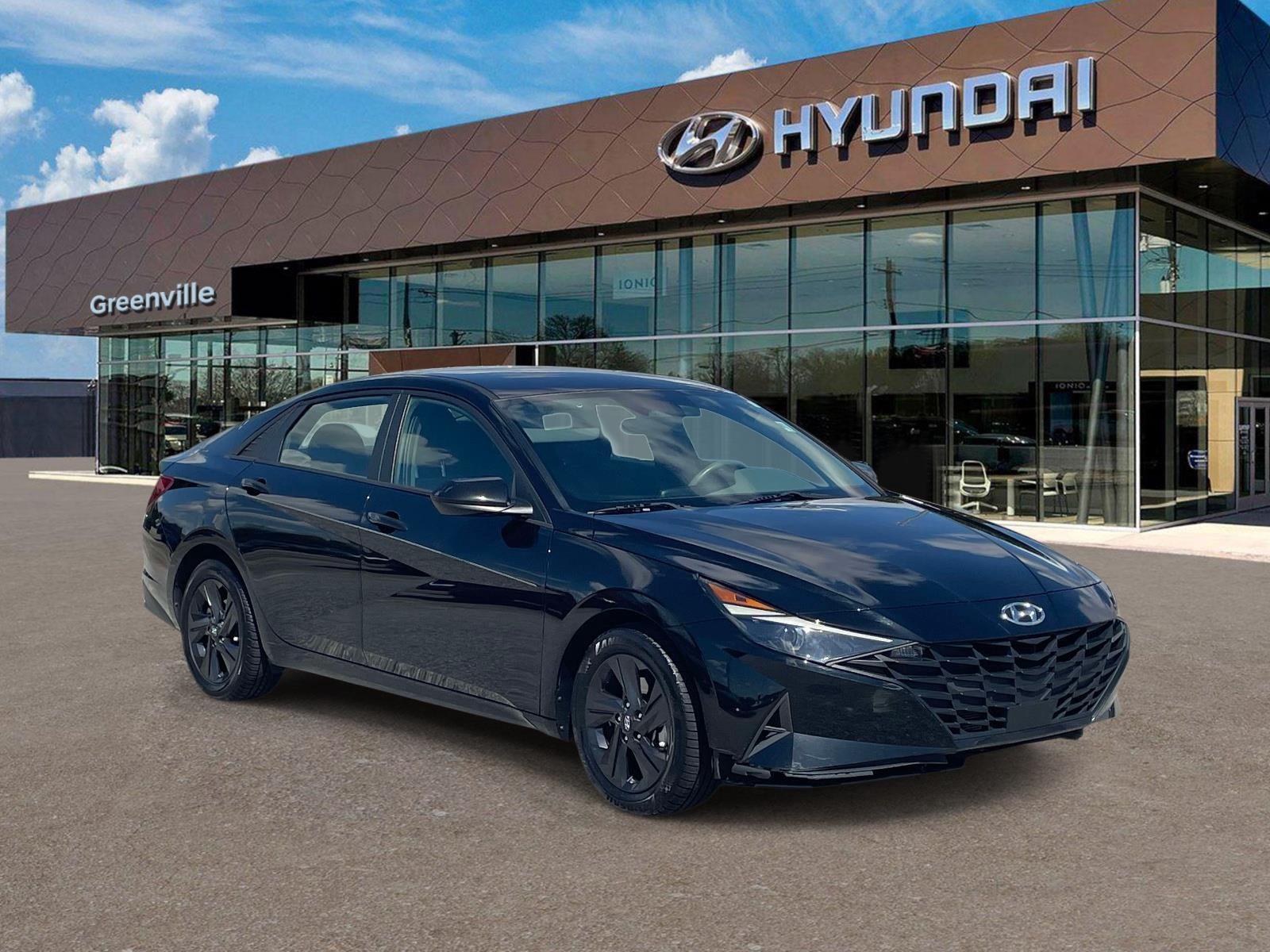 Phantom Black 2021 Hyundai Elantra Sedan Front-Wheel Drive Continuously Variable Transmission