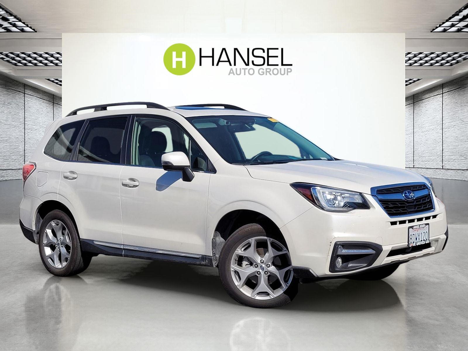 Crystal White Pearl 2018 Subaru Forester 2.5i Touring SUV / Crossover All-Wheel Drive Continuously Variable Transmission