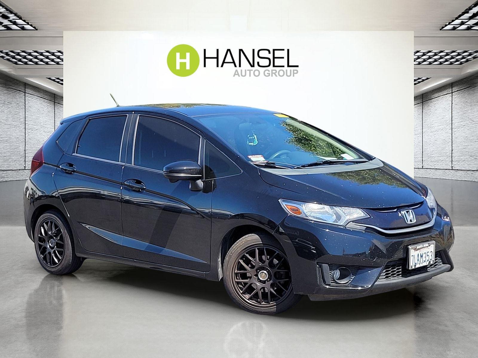 Crystal Black Pearl 2015 Honda Fit Hatchback Front-Wheel Drive Continuously Variable Transmission