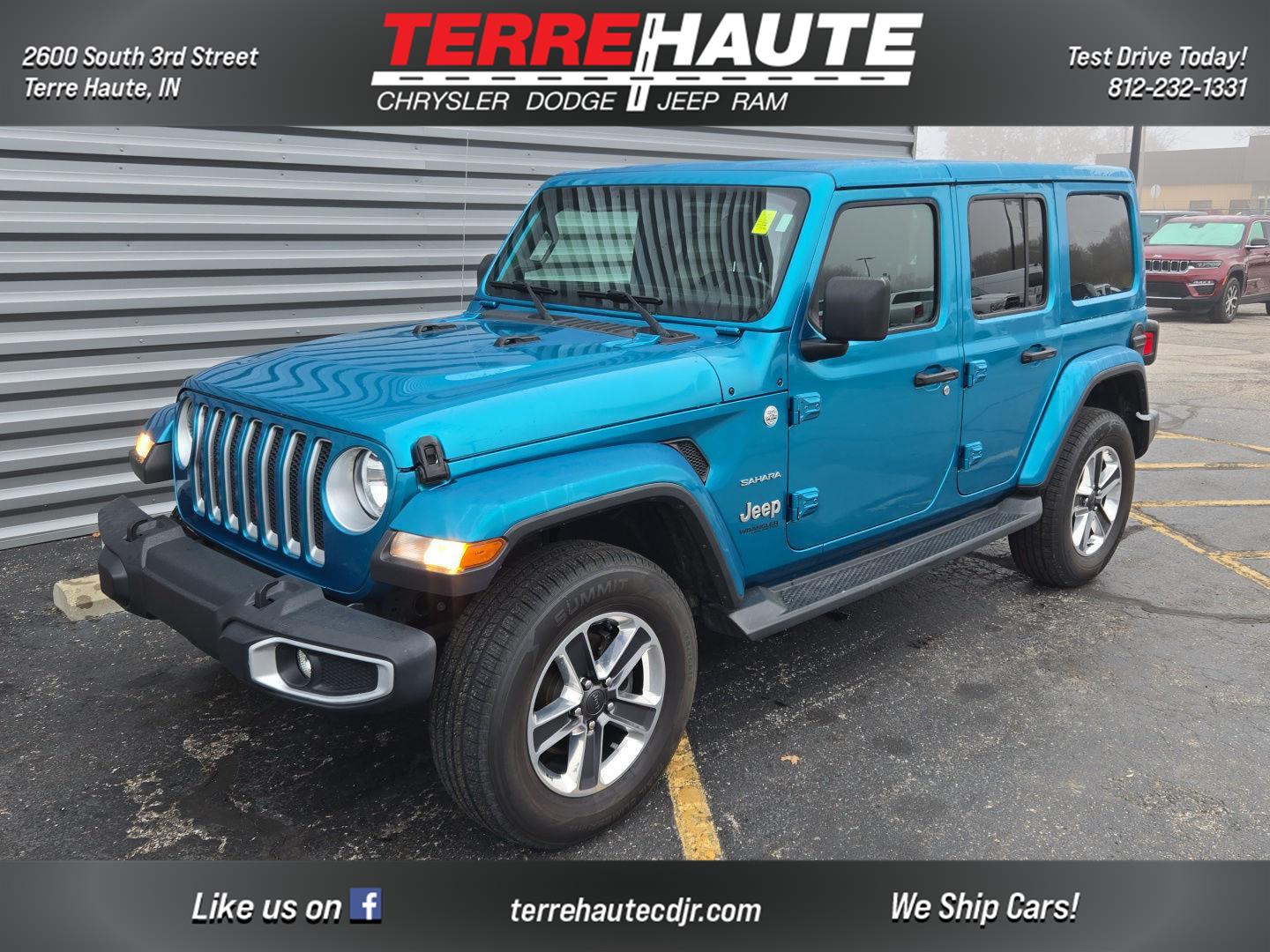 Bikini Pearlcoat 2020 Jeep Wrangler Unlimited Sahara 4WD SUV / Crossover Four-Wheel Drive 8-Speed Automatic