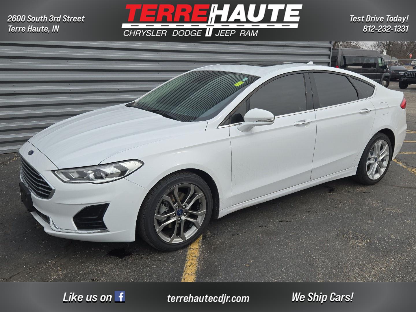 Oxford White 2020 Ford Fusion SEL FWD Sedan Front-Wheel Drive 6-Speed Automatic