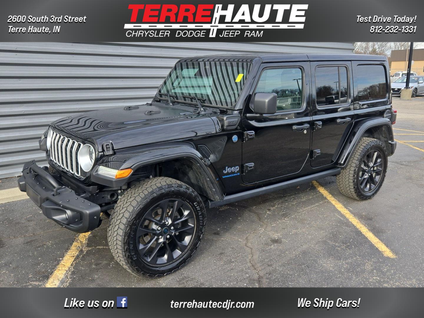 Black Clearcoat 2025 Jeep Wrangler 4xe Backcountry 4WD SUV / Crossover Four-Wheel Drive 8-Speed Automatic