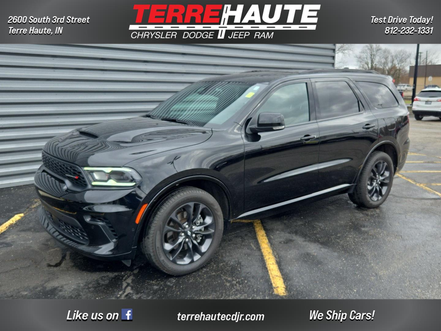 DB Black Clearcoat 2025 Dodge Durango GT Plus AWD SUV / Crossover All-Wheel Drive 8-Speed Automatic