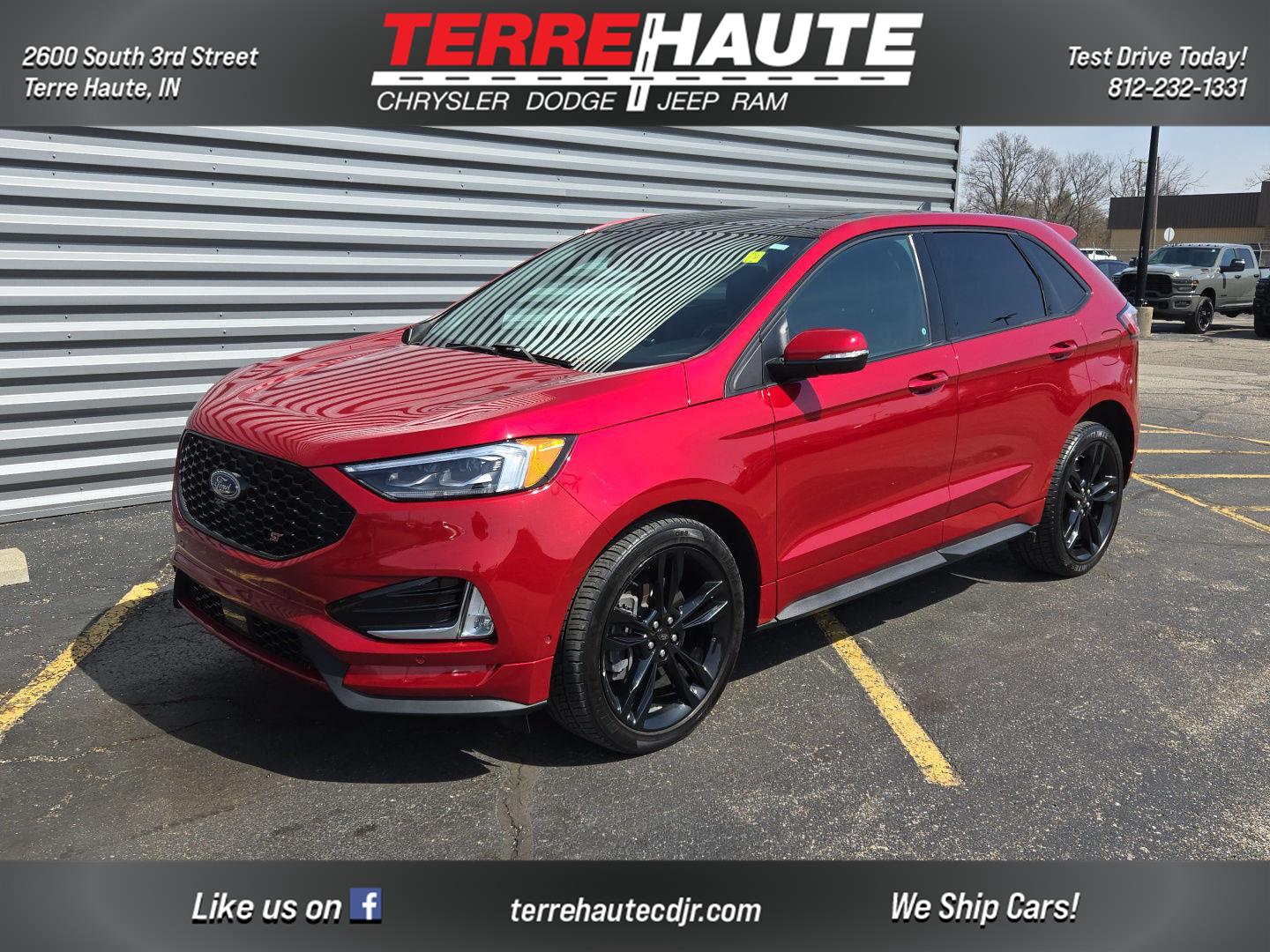 Rapid Red Metallic Tinted Clearcoat 2022 Ford Edge ST AWD SUV / Crossover All-Wheel Drive 7-Speed Automatic