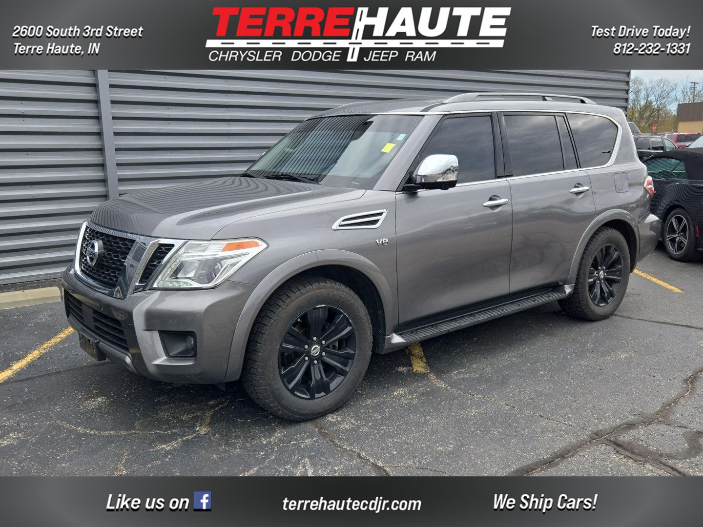 Gray (Gun Metallic) 2019 Nissan Armada SL 4WD SUV / Crossover Four-Wheel Drive Automatic