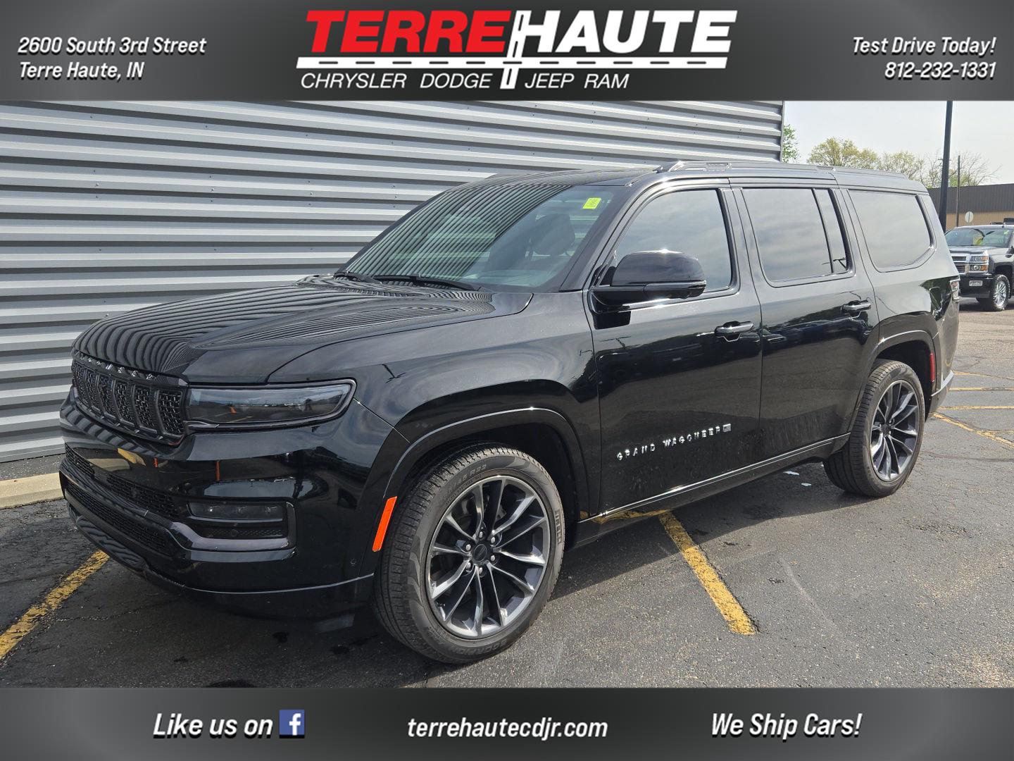 Diamond Black Crystal Pearlcoat 2025 Jeep Grand Wagoneer SUV / Crossover Four-Wheel Drive 8-Speed Automatic