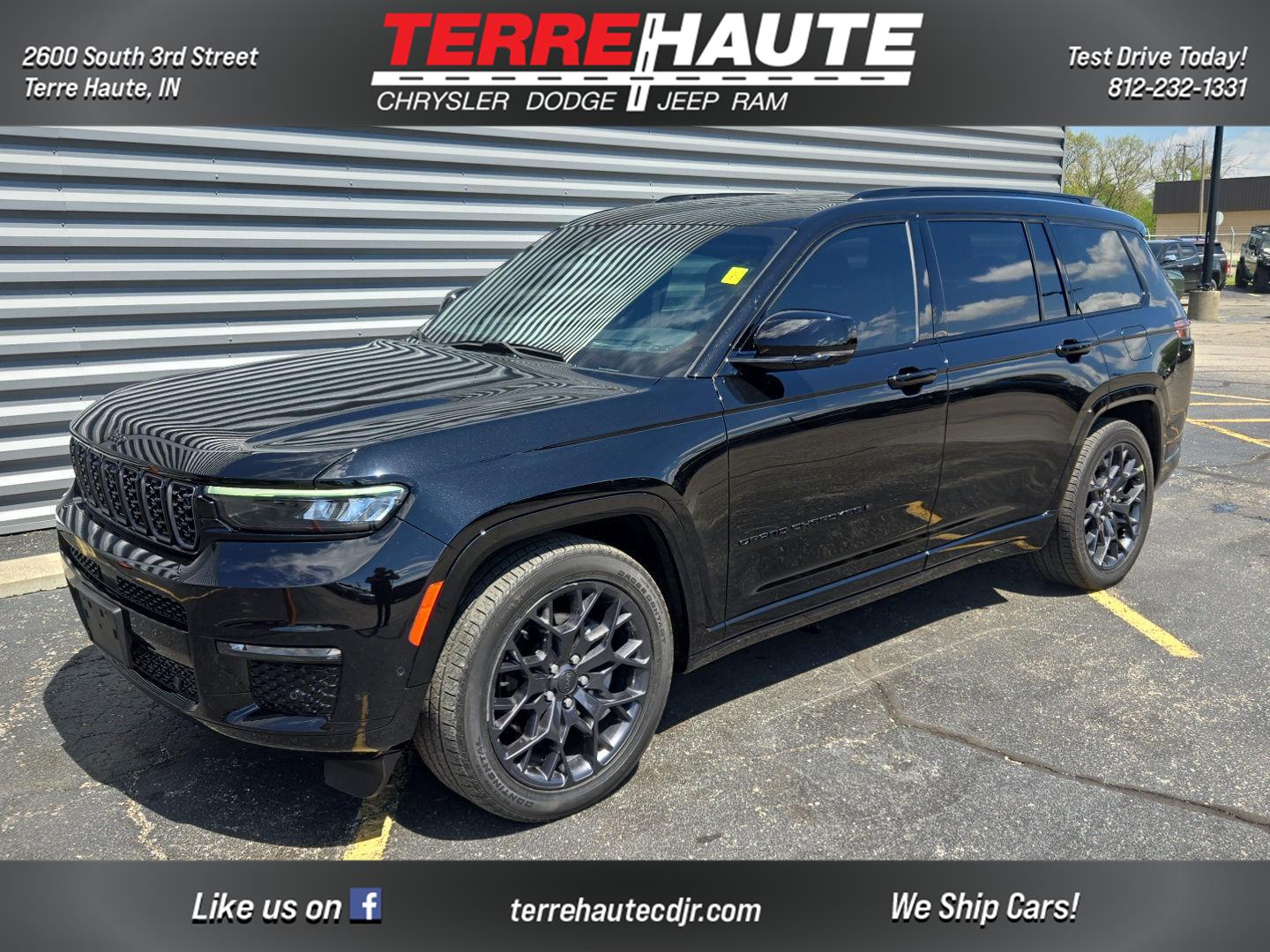 Diamond Black Crystal Pearlcoat 2024 Jeep Grand Cherokee L SUV / Crossover Four-Wheel Drive 8-Speed Automatic