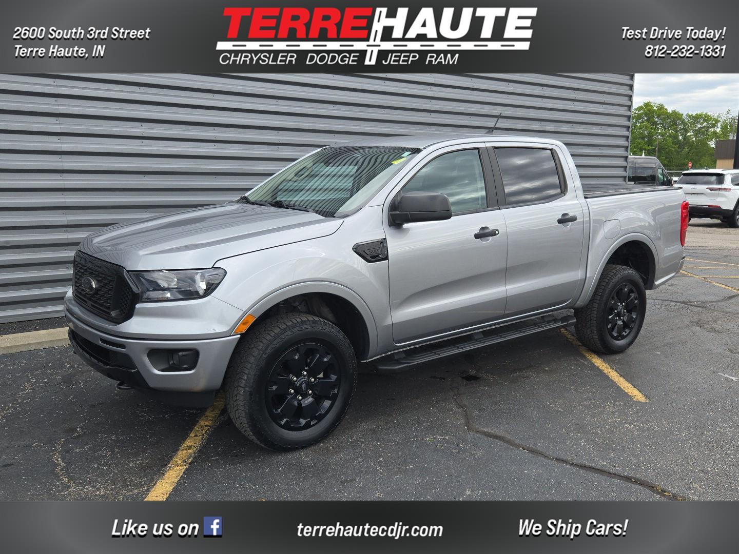 Iconic Silver 2022 Ford Ranger Pickup Truck Four-Wheel Drive Automatic