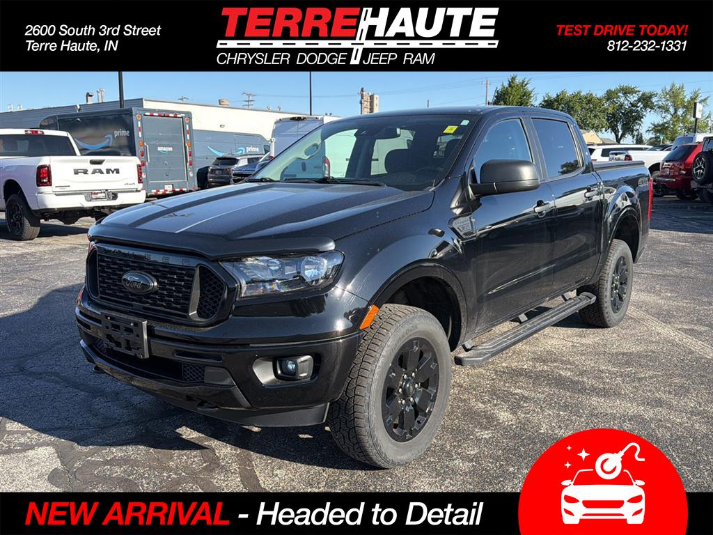 Shadow Black 2021 Ford Ranger XLT SuperCrew 4WD Pickup Truck Four-Wheel Drive Automatic