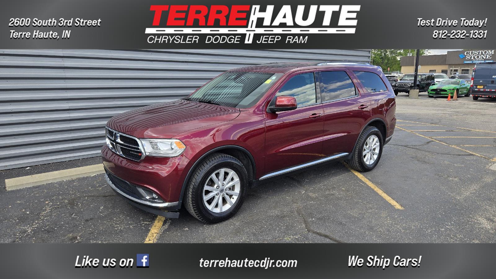 Octane Red Pearlcoat 2019 Dodge Durango SXT Plus AWD SUV / Crossover All-Wheel Drive 8-Speed Automatic
