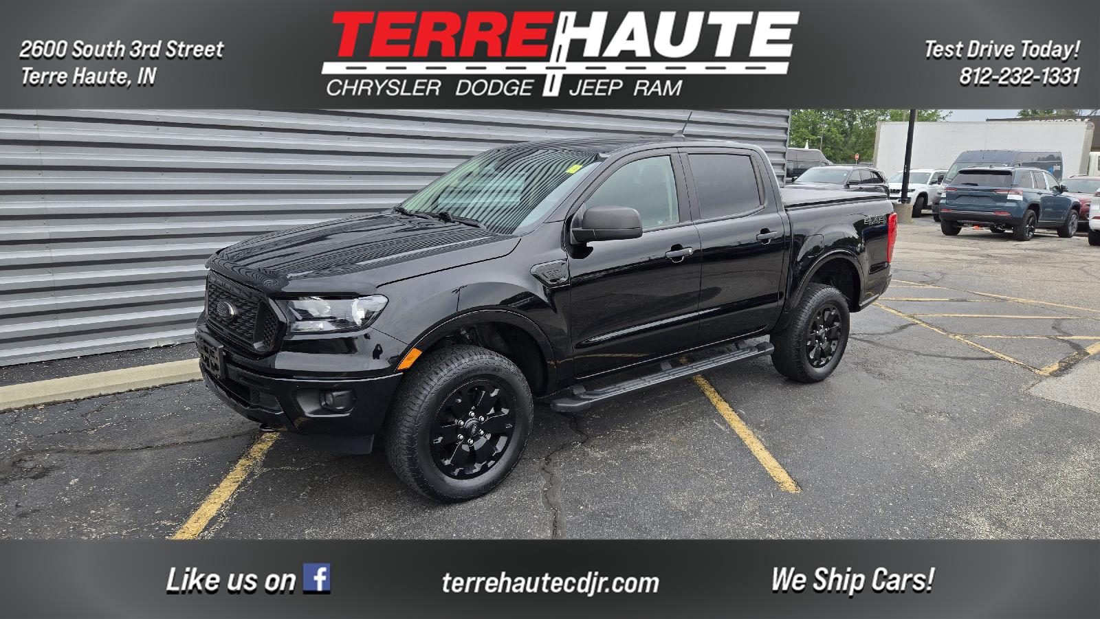 Shadow Black 2021 Ford Ranger XLT SuperCrew 4WD Pickup Truck Four-Wheel Drive Automatic
